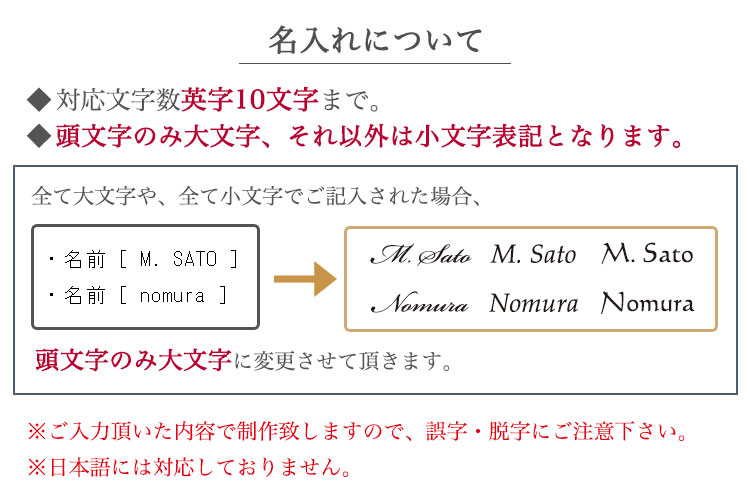 名入れについて