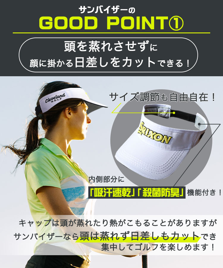 名入れ ギフト【スリクソン 「サンバイザー」（名入れ刺しゅう