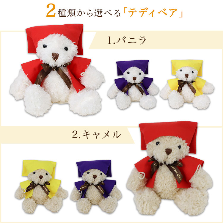 2種類から選べる　還暦　テディベア
