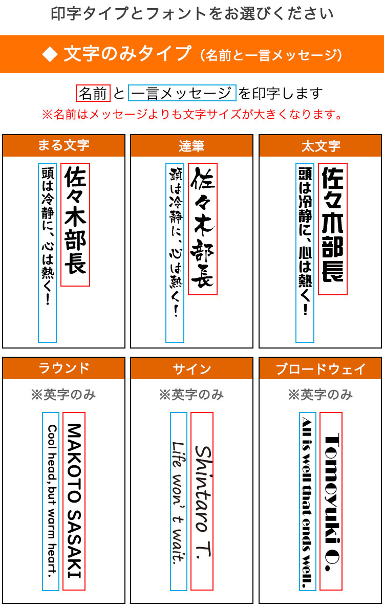 文字のみタイプ