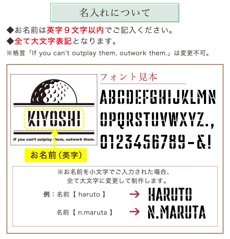 名入れについて