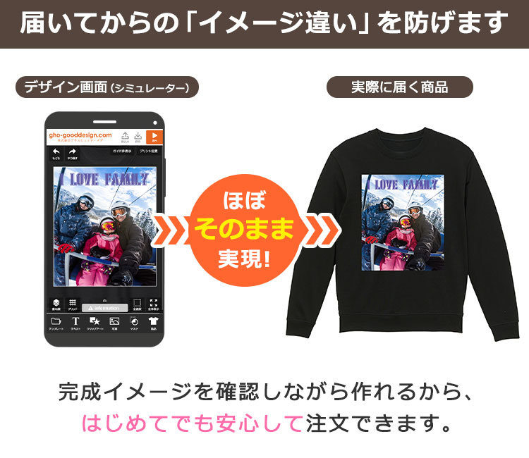 届いてからの「イメージ違い」を防げます