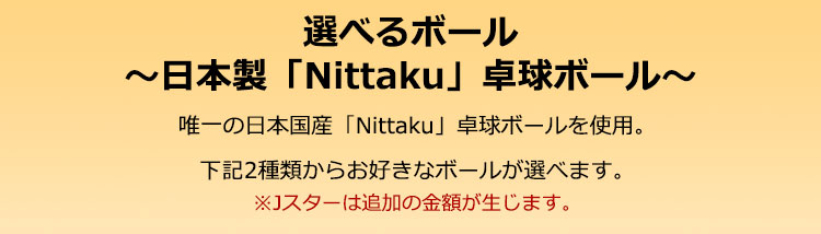 ボールは2種類から選択