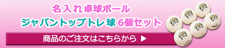 名入れ卓球ボール6球
