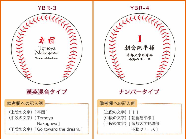 名入れ野球ボールデザイン集2