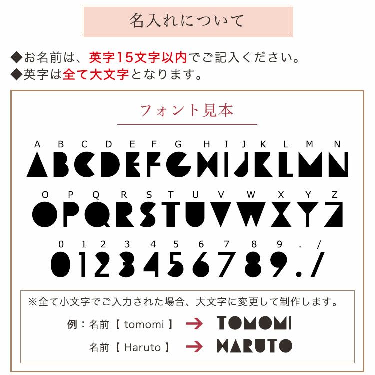 名入れについて
