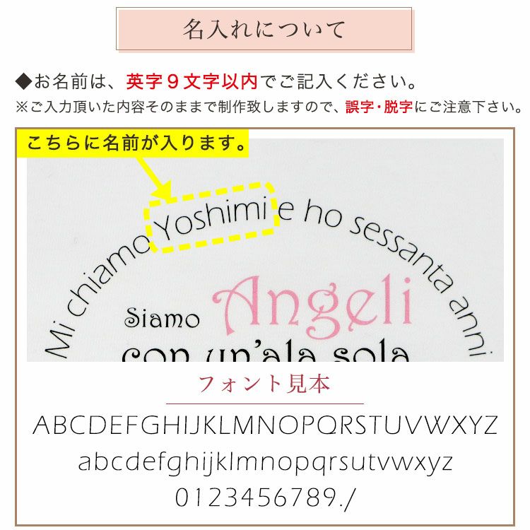 名入れについて