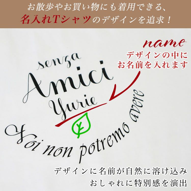 デザインの中にお名前を入れます