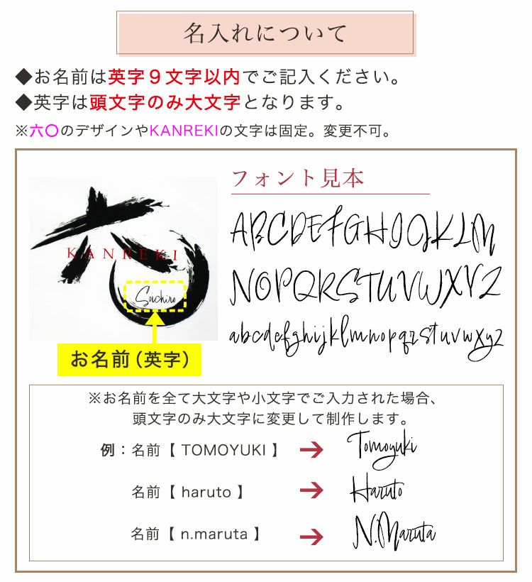 名入れについて