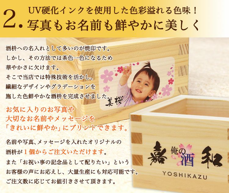 写真もお名前も鮮やかに美しく