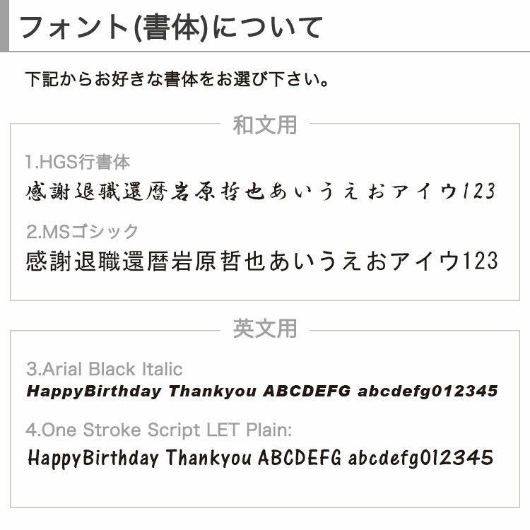 フォントについて