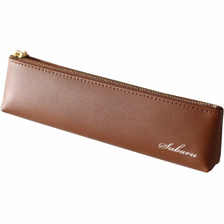 名前入り本革ペンケース（茶）