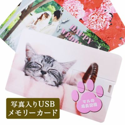 写真入りUSBメモリーカード