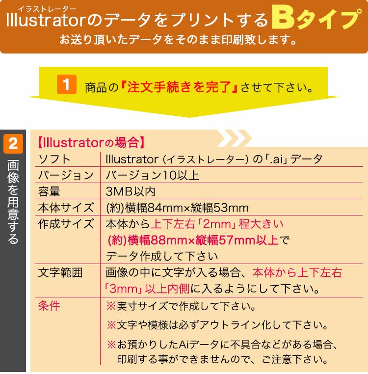 データをプリント・Bタイプ