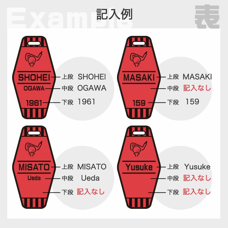 記入例（表）