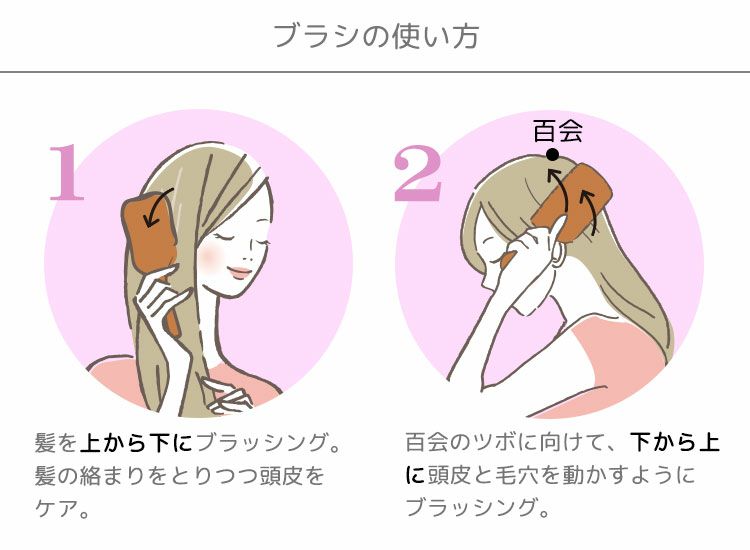 ブラシの使い方
